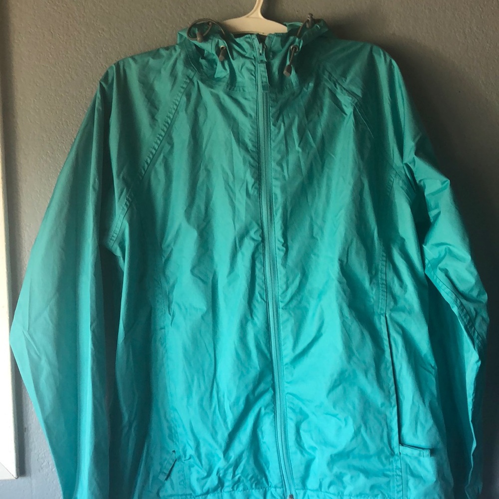 COPY - Small, Alpine Design Turquoise rain jacket